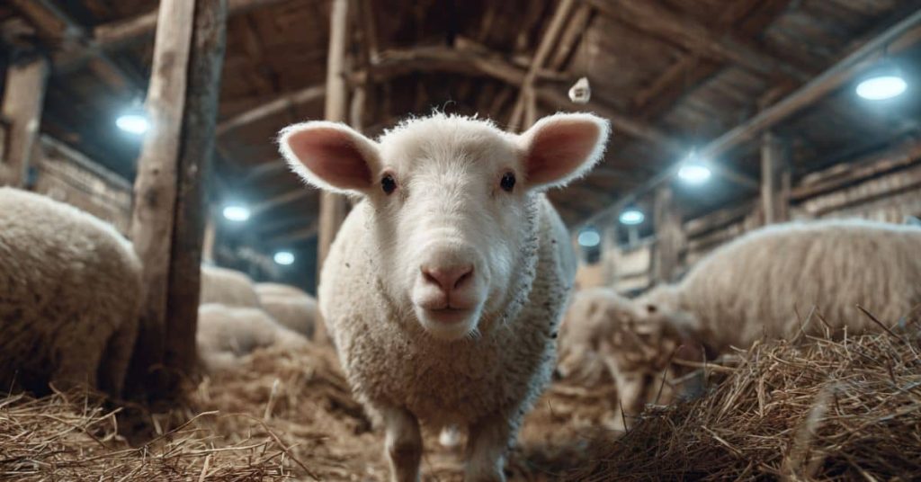 Motion sensors tracking farm animals at night