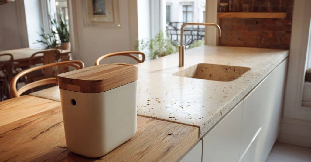 Small countertop bin