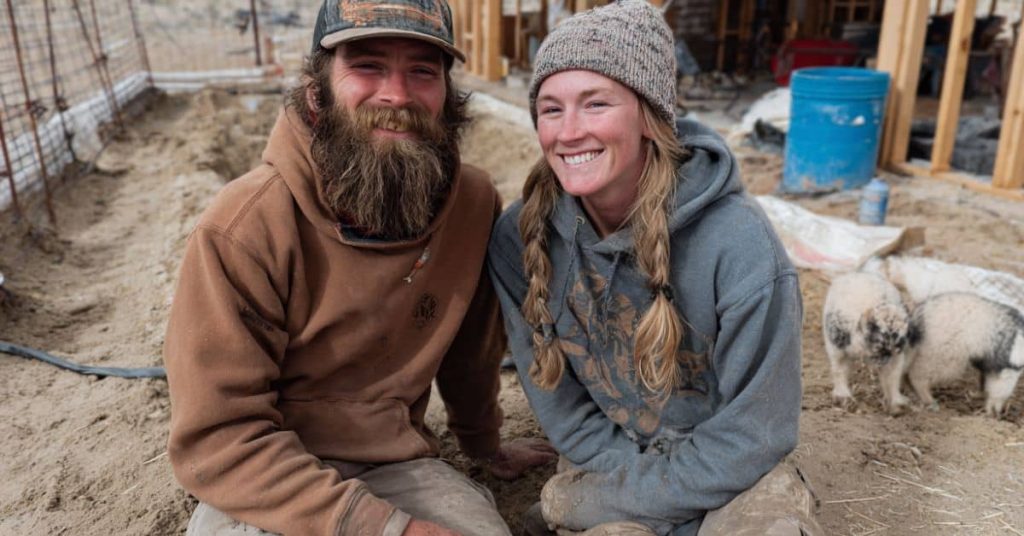Happy Couple in a Homestead: Homesteading in Utah