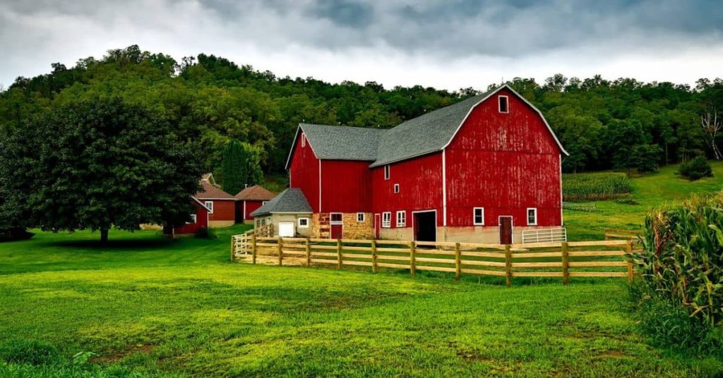 Red barn in Wisconsin